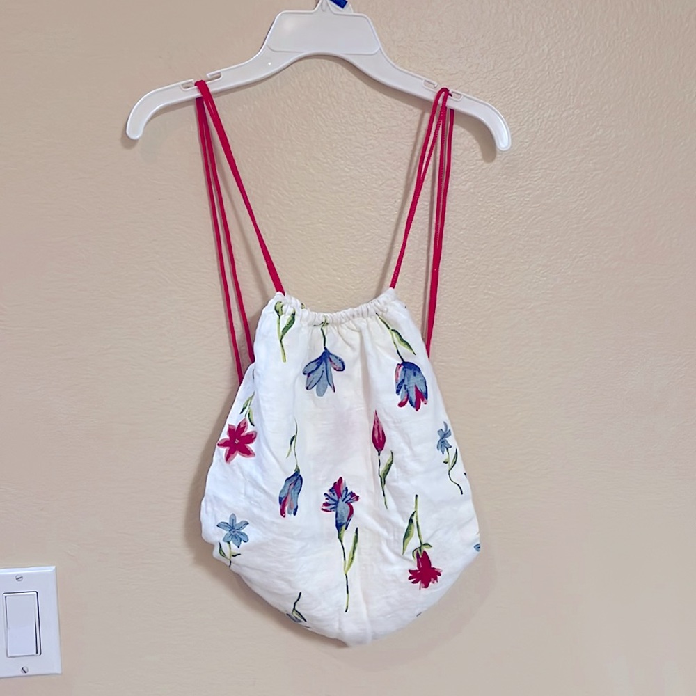 Floral Vintage drawstring backpack